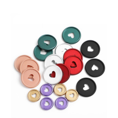 High Quality Colorful Disc Binding Ring Loose Leaf T Mushroom Hole Arc Binding Book Rings for DIY Notebook Binder Office Supply