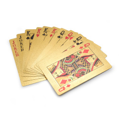 Custom Playing Cards Plastic Poker Game Deck Foil Pokers Magic Cards Waterproof Card Gift Collection Card Game