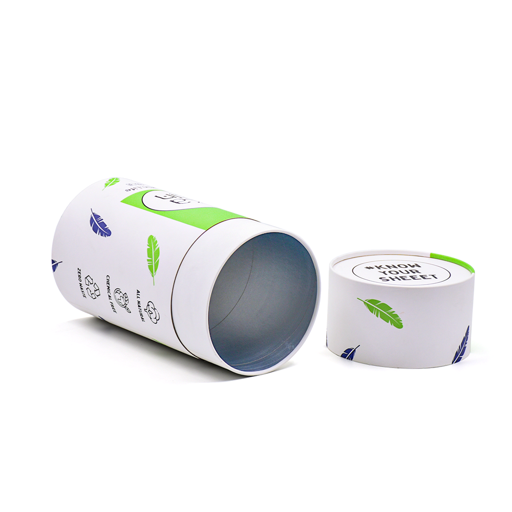 Custom High Quality Paper Cardboard Cylinder Packaging Tube Box With Lid
