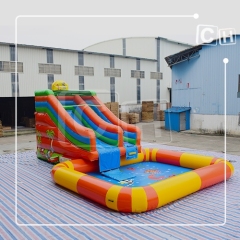 Small inflatable water park