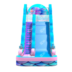 CH Best Price Big Commercial Colorful Slide Arowana Inflatable Water Slide With Pool