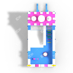 CH PVC Inflatable Carnival Lovely Castle Dry Slide For Rental