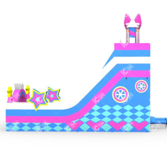 CH PVC Inflatable Carnival Lovely Castle Dry Slide For Rental
