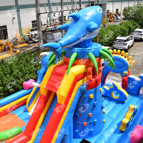 CH Jumping Inflatable Castle Bouncer Sea Animal Inflatable Castle Bounce House For Rent