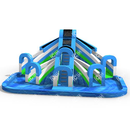 CH Inflatable Products Manufacture CH Large Four Slides Inflatable Water Slide And Pool For Rental