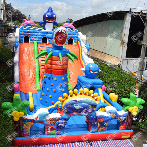 CH Jumping Inflatable Castle Bouncer Sea Animal Inflatable Castle Bounce House For Rent