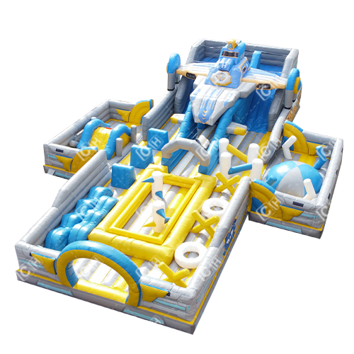 CH Latest Outdoor Inflatable Park Adults Inflatable Fighter Theme Park For Rental