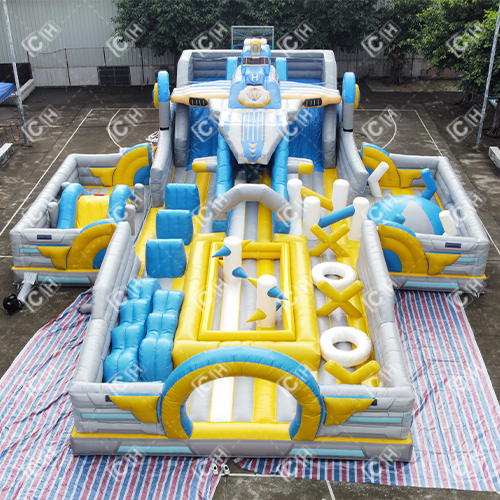 CH Latest Outdoor Inflatable Park Adults Inflatable Fighter Theme Park For Rental