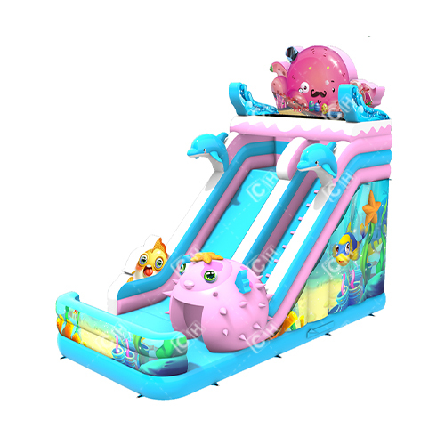 Inflatable Supplier CH Ocean World Inflatable Dry Slide Children And Adults Giant Inflatable Slide