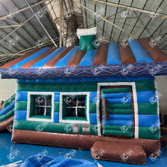 CH Custom Commercial Inflatable Snow Bouncer House With Slide Inflatable Tent