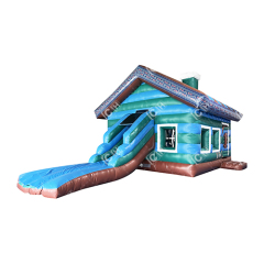 CH Custom Commercial Inflatable Snow Bouncer House With Slide Inflatable Tent