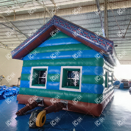 CH Custom Commercial Inflatable Snow Bouncer House With Slide Inflatable Tent