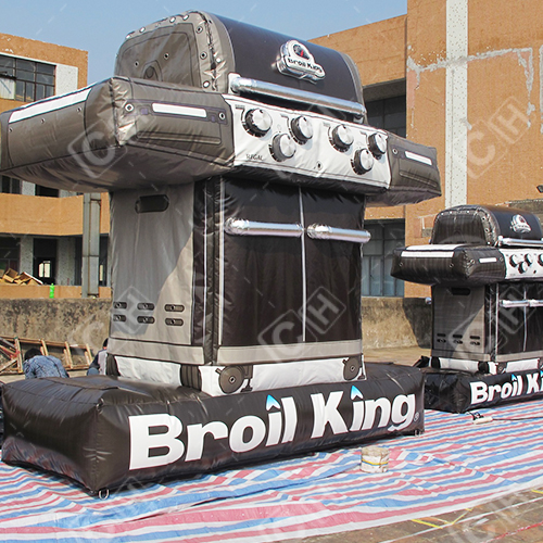 CH High Quality Inflatable Advertise Oven Black Inflatable Barbecue Oven