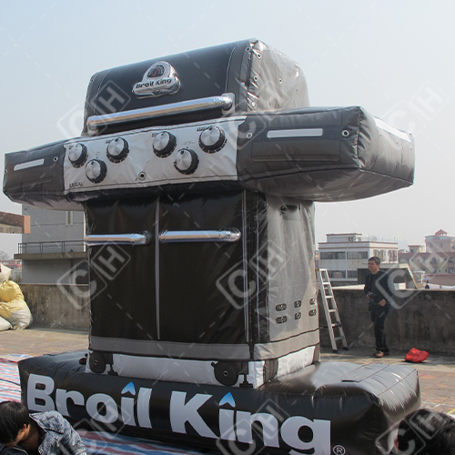 CH High Quality Inflatable Advertise Oven Black Inflatable Barbecue Oven
