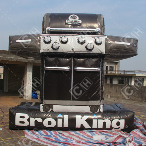 CH High Quality Inflatable Advertise Oven Black Inflatable Barbecue Oven