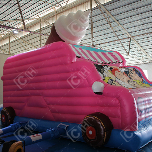CH Latest Design Inflatbale Ice Cream Car Castle Children Favorite Ice Cream Inflatable Bouncer