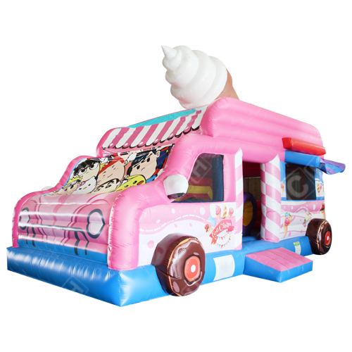 CH Latest Design Inflatbale Ice Cream Car Castle Children Favorite Ice Cream Inflatable Bouncer
