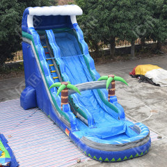 CH Palm Tree Theme Water Slide Backyard Kids Large Inflatable Water Slide Giant Pool Inflatable Water Slide For Adults