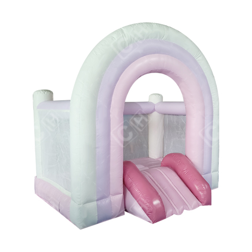 CH Cute Romantic Pink Inflatable Wedding Bouncer White Inflatable Bouncer For Events