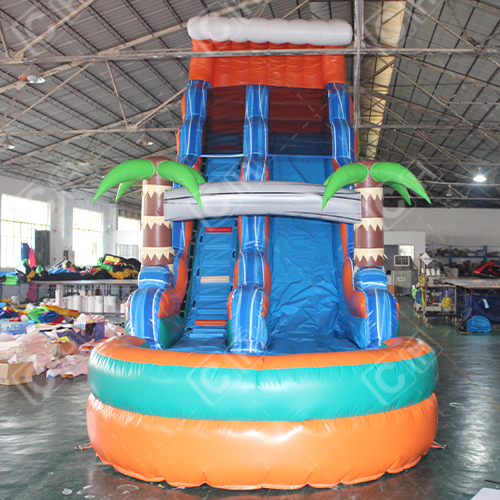 CH Commercial Garden Bouncers Jumping Inflatable Slide Castle Inflatable Water Slide With Pool For Rental