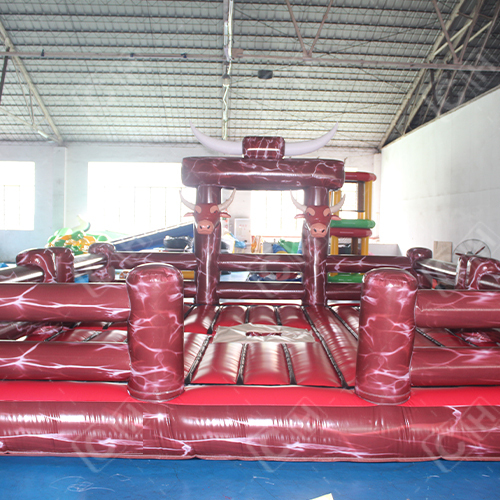 CH High Quality Mechanical Bullfight With Inflatable Mattress Bullfighting Inflatable Rodeo Bull Mat For Sport Game