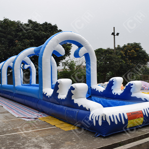 CH High Quality Theme Park Slide Commercial Inflatable Water Park Slide Water Trampoline Slide