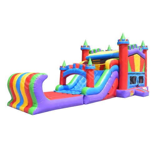 Chinese Trampoline Slide Jumping Castles Inflatable Water Slide Water Bounce House With Slide