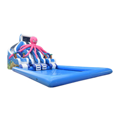 Octopus inflatable water slide with pool for sale, animal theme water slide