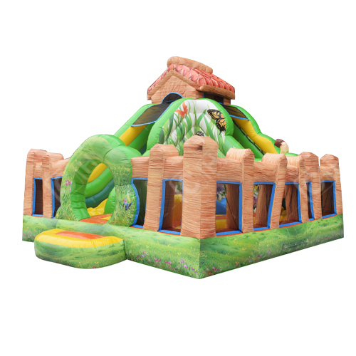 CH Nature Theme Commercial Jumping Bounce House Inflatable Bouncer Slide Bouncy Castle With Slide Bouncy Castle For Kids