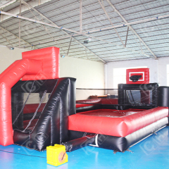 Giant Inflatable Basketball Soccer Tennis Field Combo Sports Game Inflatable Goal Inflatable Basketball Court For Entertainment