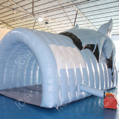CH Customized PVC Leopard Cat Inflatable Passage Tent Inflatable Wolf Tent For Events
