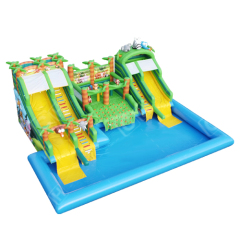 CH Commercial good quality Outdoor animal water Slide Inflatable Pool Slide Water Park For Kids And Adults