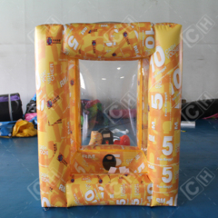 New design Hot selling Inflatable Cash Grabber Machine Money Booth Cube for Advertising