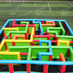 CH Outdoor Commercial Portable Outdoor Adult And Kids Inflatable Maze Hot Helling Colorful Inflatable Maze