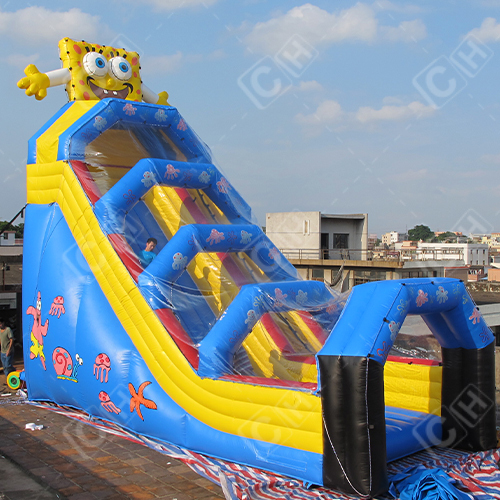 CH Cmmercial Use Luminous New Inflatable Cartoon Slide Inflatable Dry Slide With Light