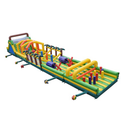 CH Hot Selling Giant Palm Tree Theme Inflatale Obstacle Course
