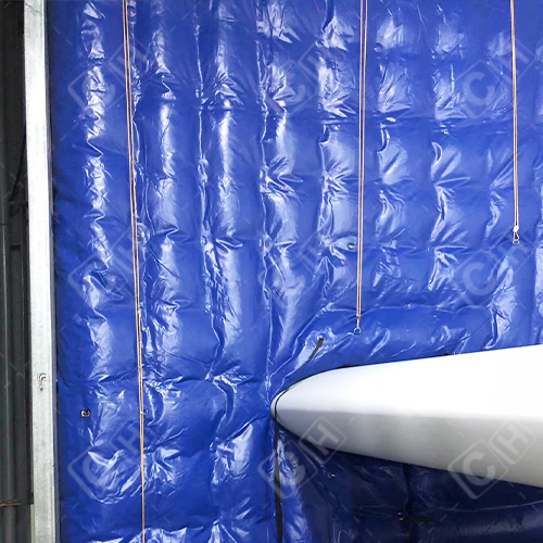 CH Inflatable Blue Wall Inflatable Cushion For Wing Maintenance Protection