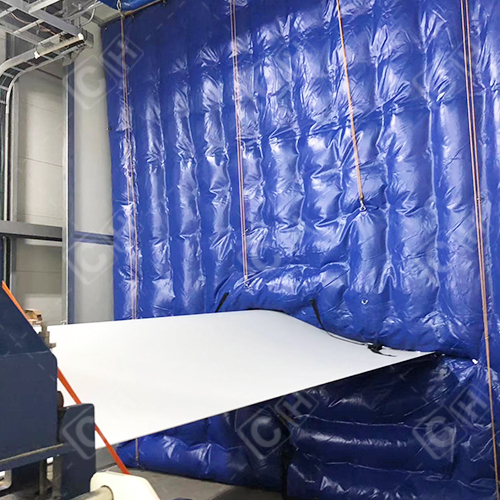 CH Inflatable Blue Wall Inflatable Cushion For Wing Maintenance Protection