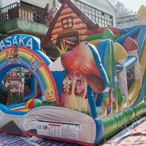 CH Commercial Bouncers Castle Manufacturer Forest Fairy Town lnflatable Castle For Children