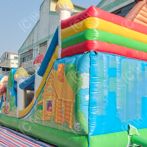 CH Commercial Bouncers Castle Manufacturer Forest Fairy Town lnflatable Castle For Children