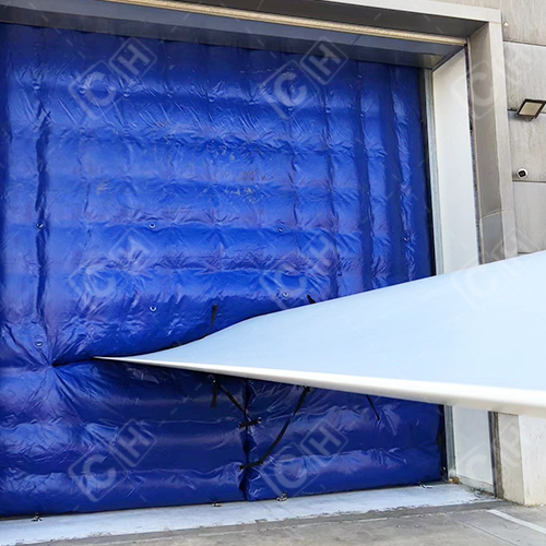CH Inflatable Blue Wall Inflatable Cushion For Wing Maintenance Protection