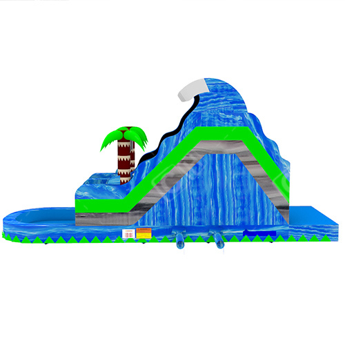 CH 2023 Latest Hurricane Color Palm Tree Inflatable Water Slide For Children And Adults