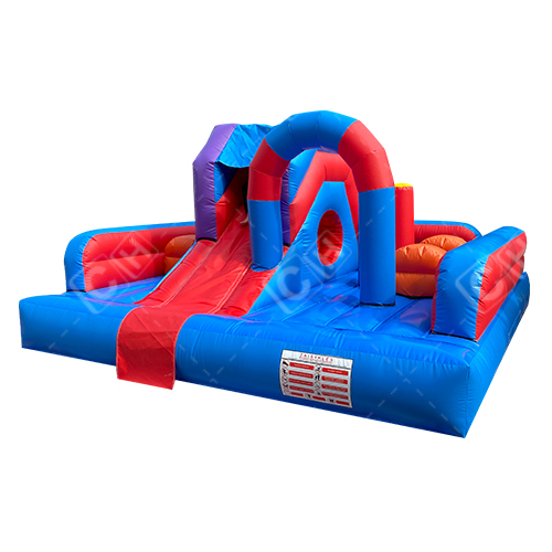 CH Blue And Red Inflatable Slide Bouncer Combo Bouncy Castle Promotion Inflatable Combo