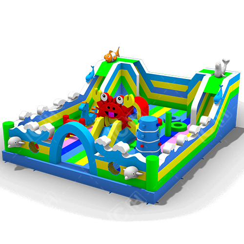 CH Inflatable Theme Park Outdoor Inflatable Jumping Park Inflatable Marine Life Theme Park Inflatable Castle
