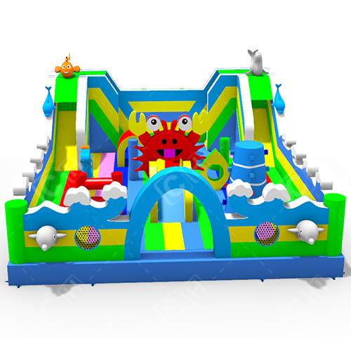 CH Inflatable Theme Park Outdoor Inflatable Jumping Park Inflatable Marine Life Theme Park Inflatable Castle
