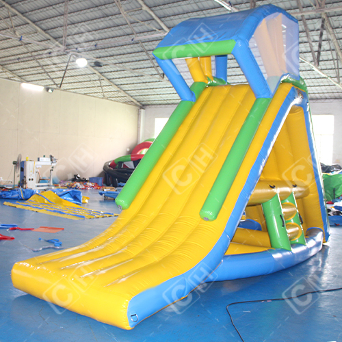 CH Yellow Inflatable Slide On The Sea Going Ship Can Be Moved For Sale