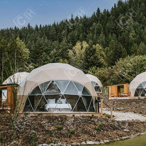 CH 6m Luxury Cmaping Dome House Glamping Geodesic Dome Tent For Hotel