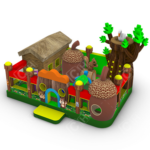 CH Latest Design Funny Hazelnut Squirrel House Inflatable Theme Park Bounce House Inflatable Theme Park