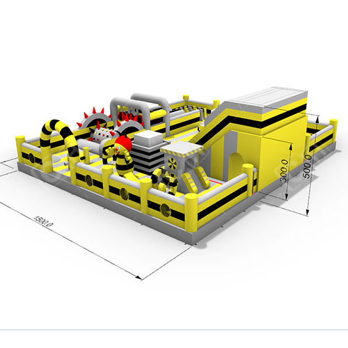 CH Commercial Giant Inflatable Bee Playground Inflatable Amusement Park For Rental