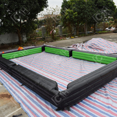 CH Commercial Team Building Activity Large Black PVC Inflatable Table Tennis Game For Rental